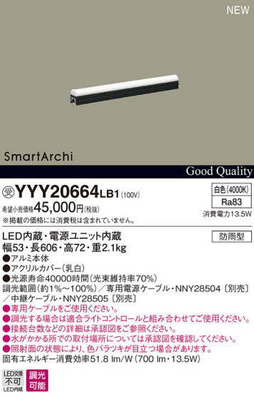 Panasonic LED ƥꥢȥɥ YYY20664LB1 ᥤ̿