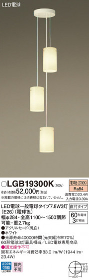 Panasonic LED ǥꥢ LGB19300K ᥤ̿