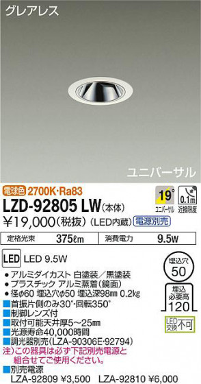 ʼ̿DAIKO ŵ ˥С饤 LZD-92805LW