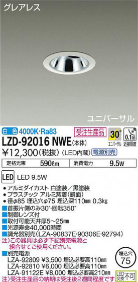 ʼ̿DAIKO ŵ ˥С饤 LZD-92016NWE