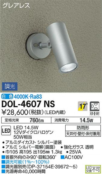DAIKO ŵ ȥɥݥå DOL-4607NS ᥤ̿