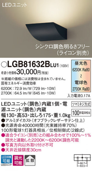 Panasonic ֥饱å LGB81632BLU1 ᥤ̿
