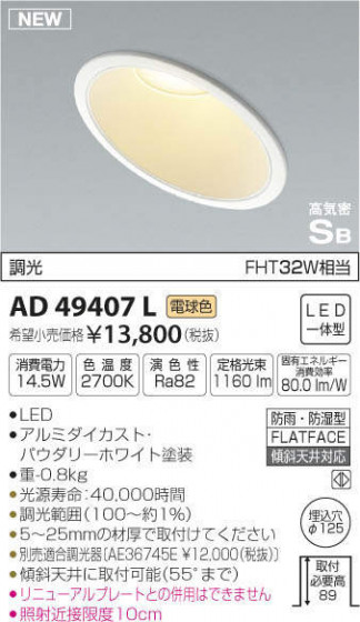 ߾ KOIZUMI ⵤ̩饤 AD49407L ᥤ̿