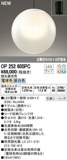 ODELIC ǥå ڥȥ饤 OP252605PC ᥤ̿