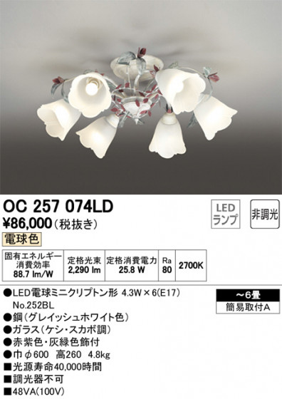 ODELIC ǥå ǥꥢ OC257074LD ᥤ̿