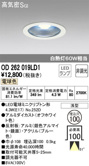 ODELIC ǥå 饤 OD262019LD1 ᥤ̿