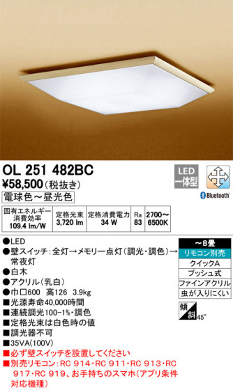 ODELIC ǥå 󥰥饤 OL251482BC ᥤ̿