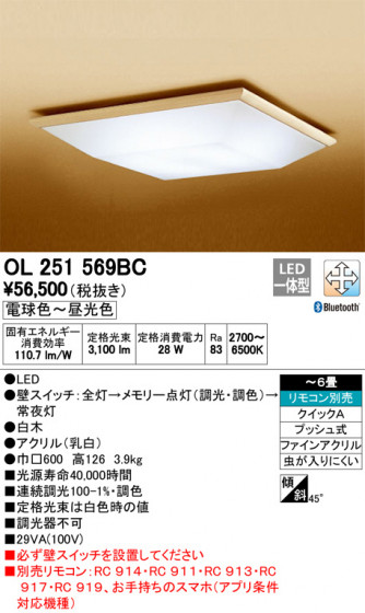 ODELIC ǥå 󥰥饤 OL251569BC ᥤ̿