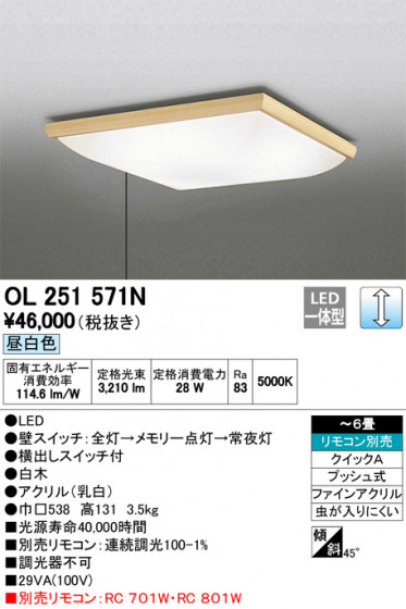 ODELIC ǥå 󥰥饤 OL251571N ᥤ̿
