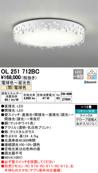 ODELIC ǥå 󥰥饤 OL251712BC ᥤ̿