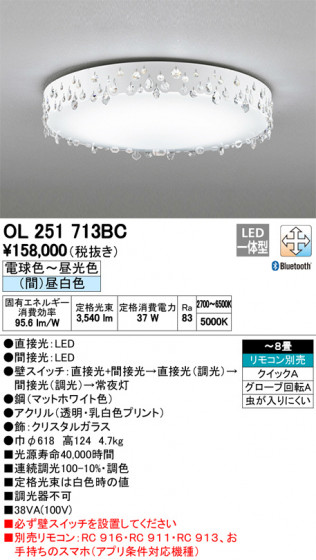 ODELIC ǥå 󥰥饤 OL251713BC ᥤ̿