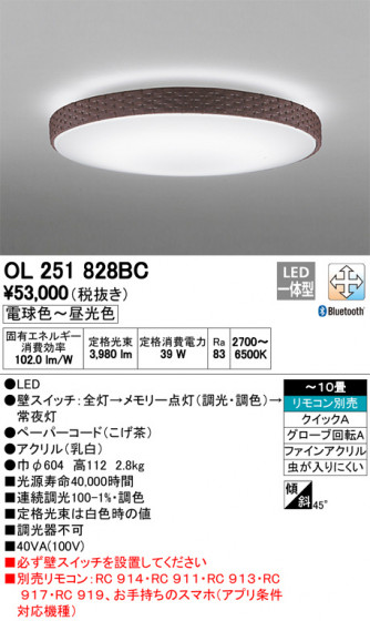 ODELIC ǥå 󥰥饤 OL251828BC ᥤ̿