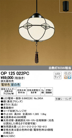 ODELIC ǥå ڥȥ饤 OP125022PC ᥤ̿