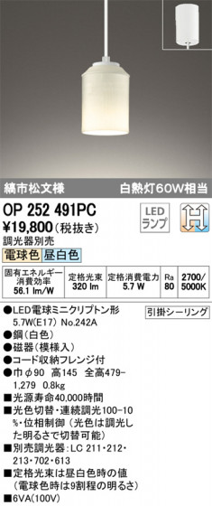 ODELIC ǥå ڥȥ饤 OP252491PC ᥤ̿
