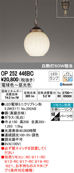 ODELIC ǥå ڥȥ饤 OP252446BC ᥤ̿