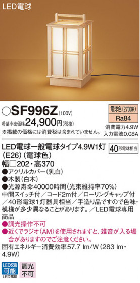 Panasonic  SF996Z ᥤ̿