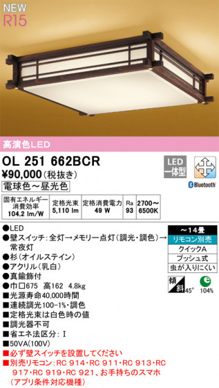 ODELIC ǥå 󥰥饤 OL251662BCR ᥤ̿