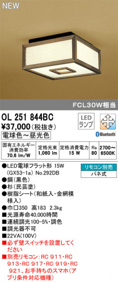 ODELIC ǥå 󥰥饤 OL251844BC ᥤ̿