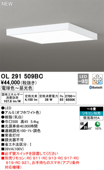 ODELIC ǥå 󥰥饤 OL291509BC ᥤ̿