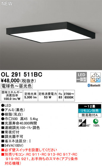 ODELIC ǥå 󥰥饤 OL291511BC ᥤ̿