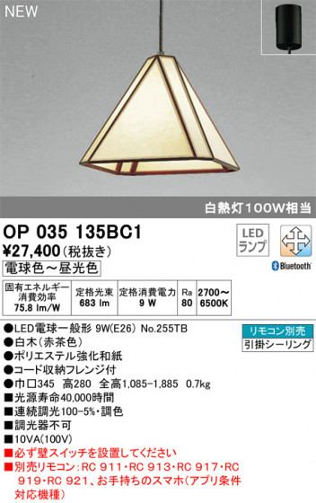 ODELIC ǥå ڥȥ饤 OP035135BC1 ᥤ̿