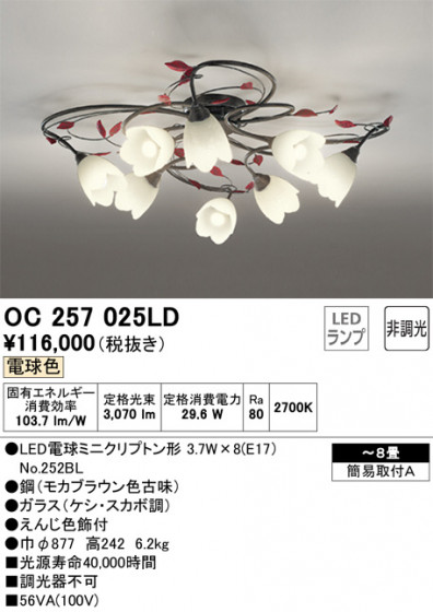 ODELIC ǥå ǥꥢ OC257025LD ᥤ̿