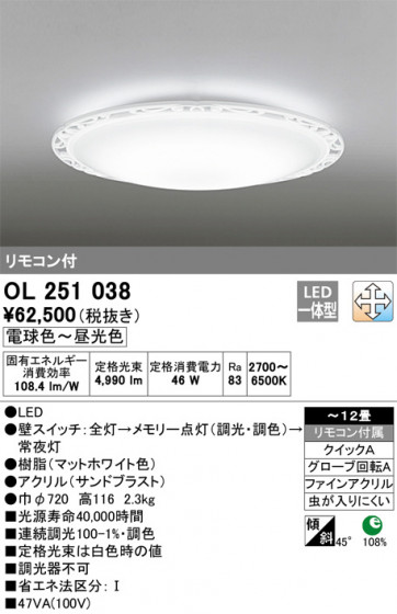 ODELIC ǥå 󥰥饤 OL251038 ᥤ̿