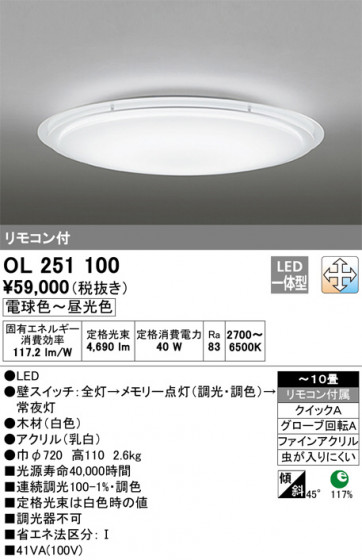 ODELIC ǥå 󥰥饤 OL251100 ᥤ̿