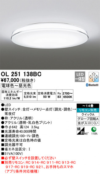 ODELIC ǥå 󥰥饤 OL251138BC ᥤ̿
