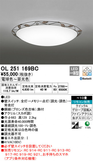 ODELIC ǥå 󥰥饤 OL251169BC ᥤ̿