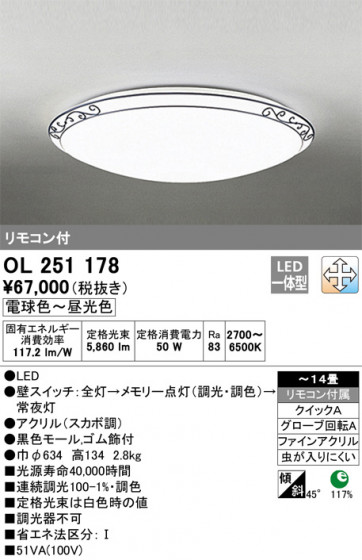 ODELIC ǥå 󥰥饤 OL251178 ᥤ̿