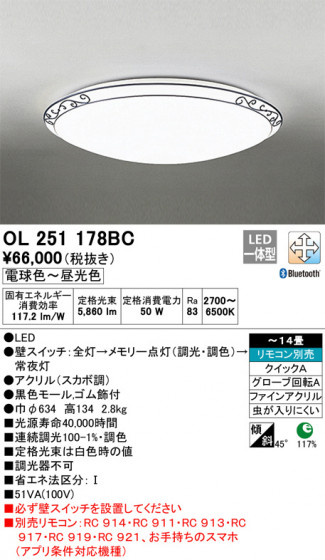ODELIC ǥå 󥰥饤 OL251178BC ᥤ̿