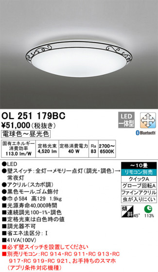 ODELIC ǥå 󥰥饤 OL251179BC ᥤ̿