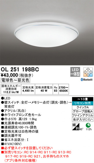 ODELIC ǥå 󥰥饤 OL251198BC ᥤ̿
