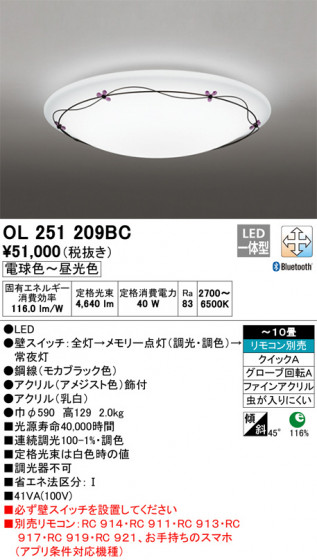 ODELIC ǥå 󥰥饤 OL251209BC ᥤ̿