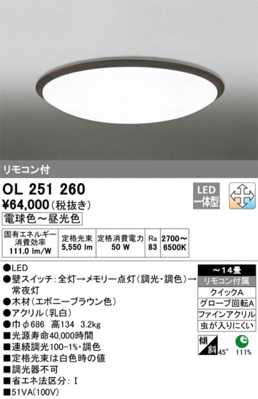 ODELIC ǥå 󥰥饤 OL251260 ᥤ̿