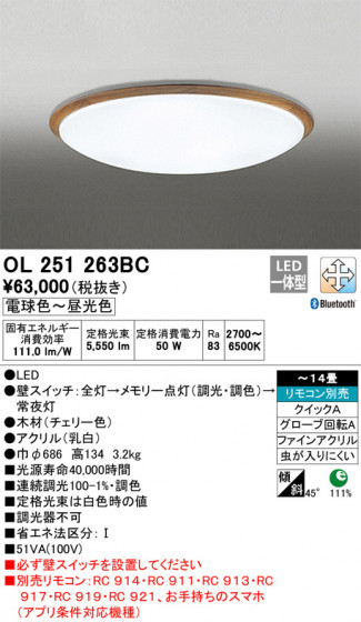 ODELIC ǥå 󥰥饤 OL251263BC ᥤ̿