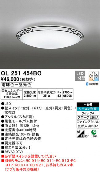 ODELIC ǥå 󥰥饤 OL251454BC ᥤ̿