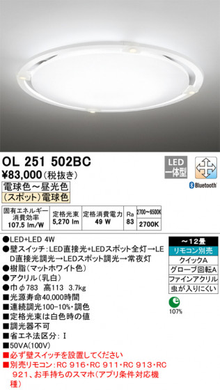 ODELIC ǥå 󥰥饤 OL251502BC ᥤ̿