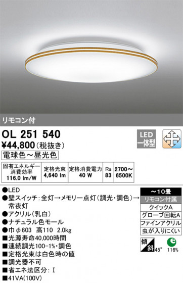 ODELIC ǥå 󥰥饤 OL251540 ᥤ̿