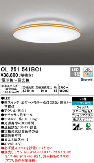 ODELIC ǥå 󥰥饤 OL251541BC1 ᥤ̿