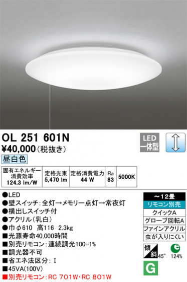 ODELIC ǥå 󥰥饤 OL251601N ᥤ̿