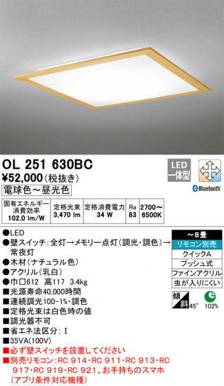 ODELIC ǥå 󥰥饤 OL251630BC ᥤ̿