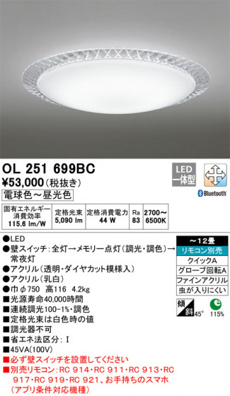 ODELIC ǥå 󥰥饤 OL251699BC ᥤ̿