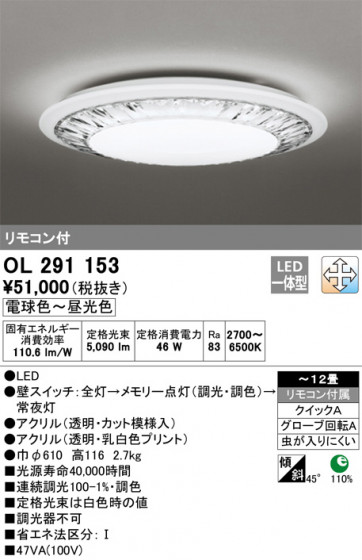 ODELIC ǥå 󥰥饤 OL291153 ᥤ̿