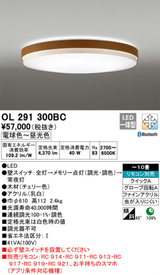 ODELIC ǥå 󥰥饤 OL291300BC ᥤ̿