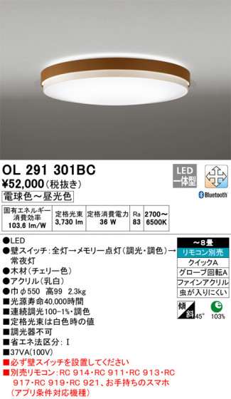 ODELIC ǥå 󥰥饤 OL291301BC ᥤ̿