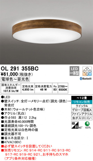 ODELIC ǥå 󥰥饤 OL291355BC ᥤ̿