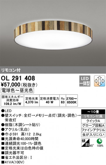 ODELIC ǥå 󥰥饤 OL291408 ᥤ̿
