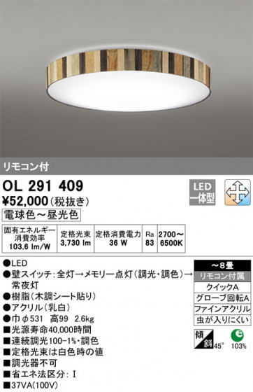 ODELIC ǥå 󥰥饤 OL291409 ᥤ̿